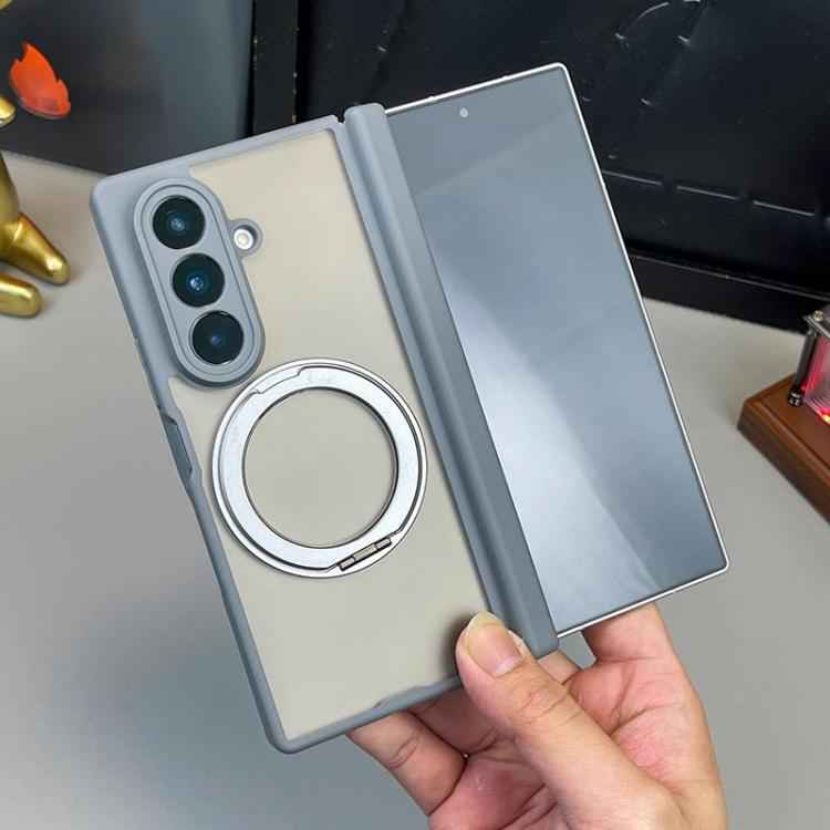 Matte Skin Feel MagSafe Dual Axis Folding Phone Case with Rotating Stand, For Samsung Galaxy Z Fold7 5G