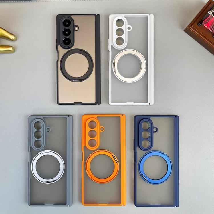 Matte Skin Feel MagSafe Dual Axis Folding Phone Case with Rotating Stand, For Samsung Galaxy Z Fold7 5G