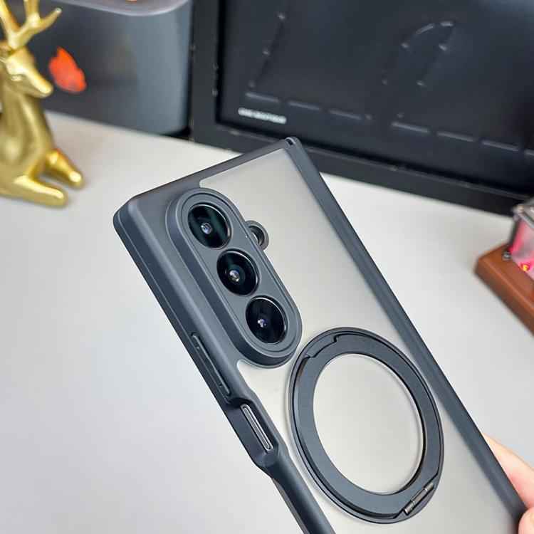 Matte Skin Feel MagSafe Dual Axis Folding Phone Case with Rotating Stand, For Samsung Galaxy Z Fold7 5G