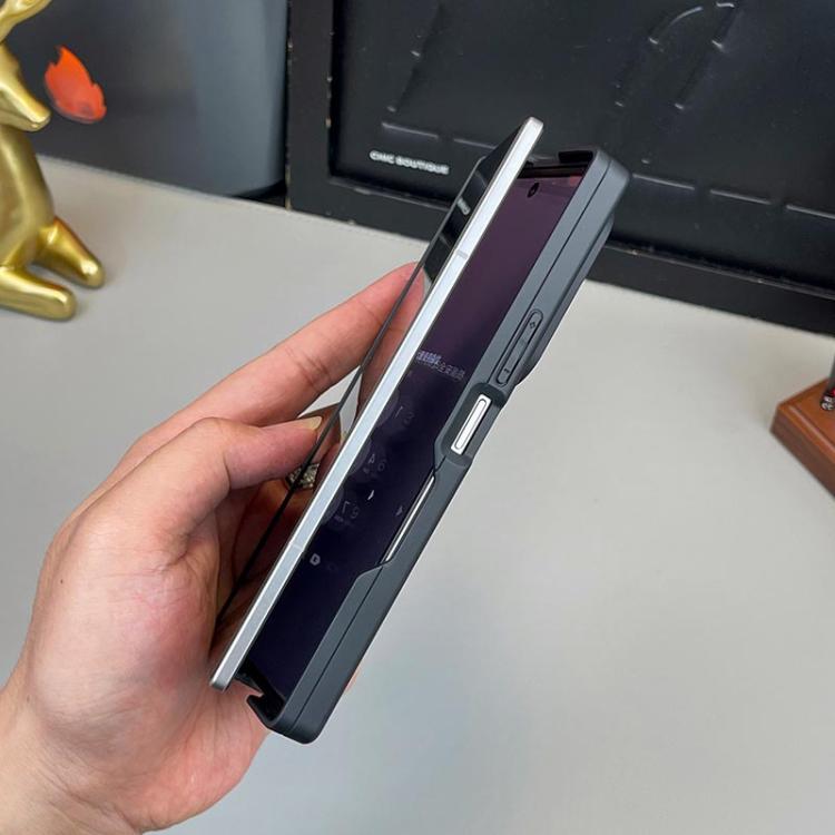 Matte Skin Feel MagSafe Dual Axis Folding Phone Case with Rotating Stand, For Samsung Galaxy Z Fold7 5G