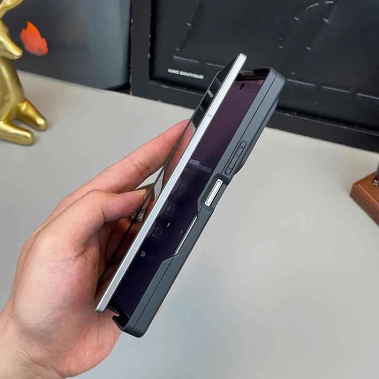 Matte Skin Feel MagSafe Dual Axis Folding Phone Case with Rotating Stand, For Samsung Galaxy Z Fold7 5G