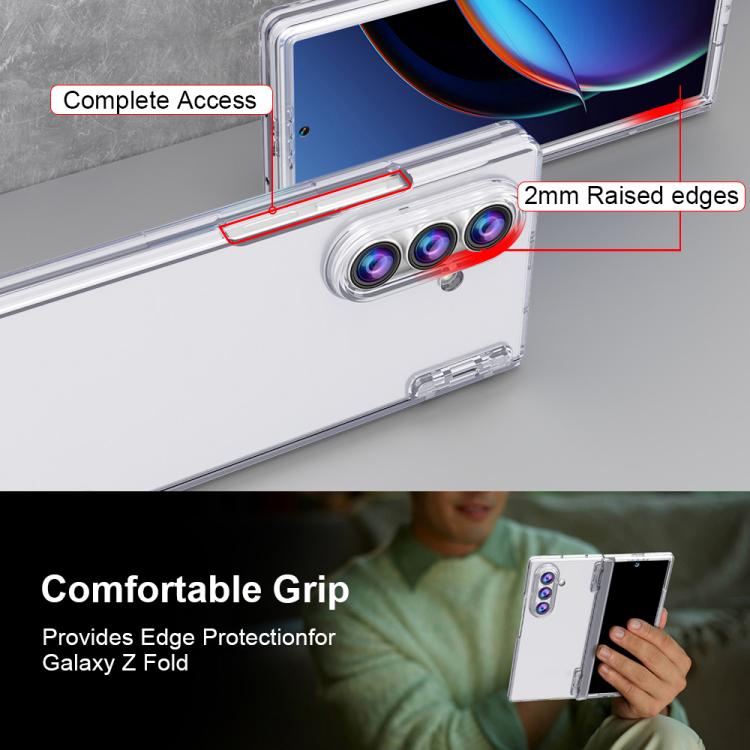 HD Integrated Screen Protector Folding Phone Case with Hinge, For Samsung Galaxy Z Fold7 5G