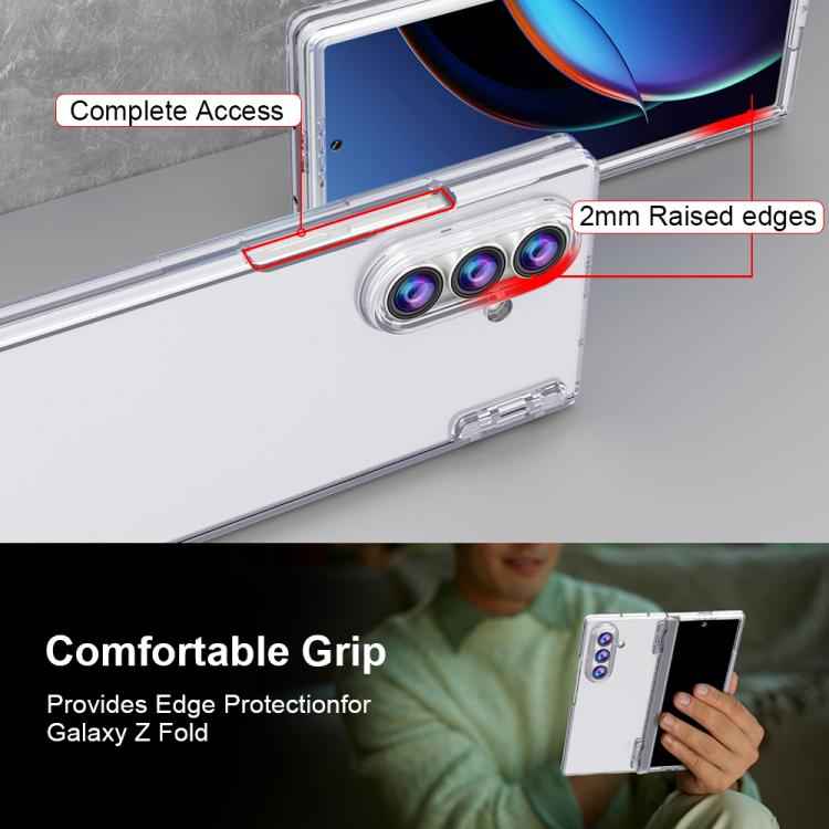 HD Integrated Screen Protector Folding Phone Case with Hinge, For Samsung Galaxy Z Fold7 5G, For Samsung Galaxy Z Fold6, For Samsung Galaxy Z Fold5, For Samsung Galaxy Z Fold4