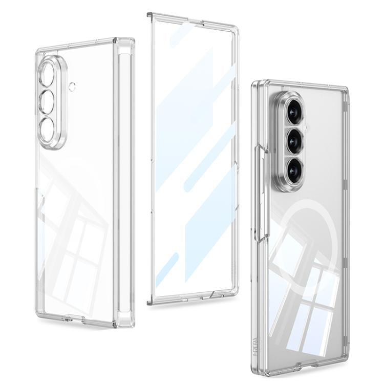 GKK MagSafe Magnetic Folding Transparent Phone Case, For Galaxy Z Fold8 5G, For Galaxy Z Fold8 Ultra 5G, For Samsung Galaxy Z Fold7 5G