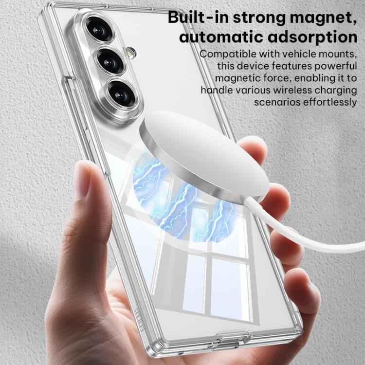 GKK MagSafe Magnetic Folding Transparent Phone Case, For Samsung Galaxy Z Fold7 5G
