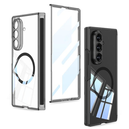 GKK MagSafe Magnetic Folding Transparent Phone Case, For Galaxy Z Fold8 5G, For Galaxy Z Fold8 Ultra 5G, For Samsung Galaxy Z Fold7 5G