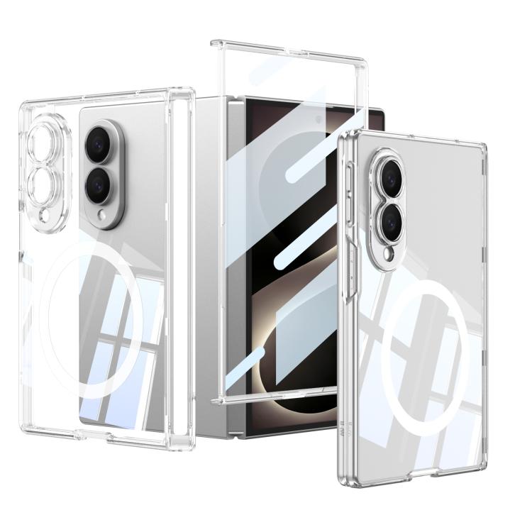 GKK MagSafe Magnetic Folding Transparent Phone Case, For Galaxy Z Fold8 5G, For Galaxy Z Fold8 Ultra 5G, For Samsung Galaxy Z Fold7 5G