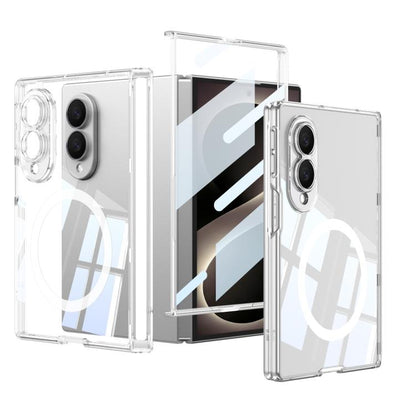 GKK MagSafe Magnetic Folding Transparent Phone Case, For Galaxy Z Fold8 5G, For Galaxy Z Fold8 Ultra 5G, For Samsung Galaxy Z Fold7 5G