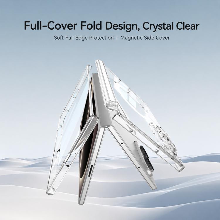 GKK MagSafe Magnetic Folding Transparent Phone Case, For Galaxy Z Fold8 5G, For Galaxy Z Fold8 Ultra 5G, For Samsung Galaxy Z Fold7 5G