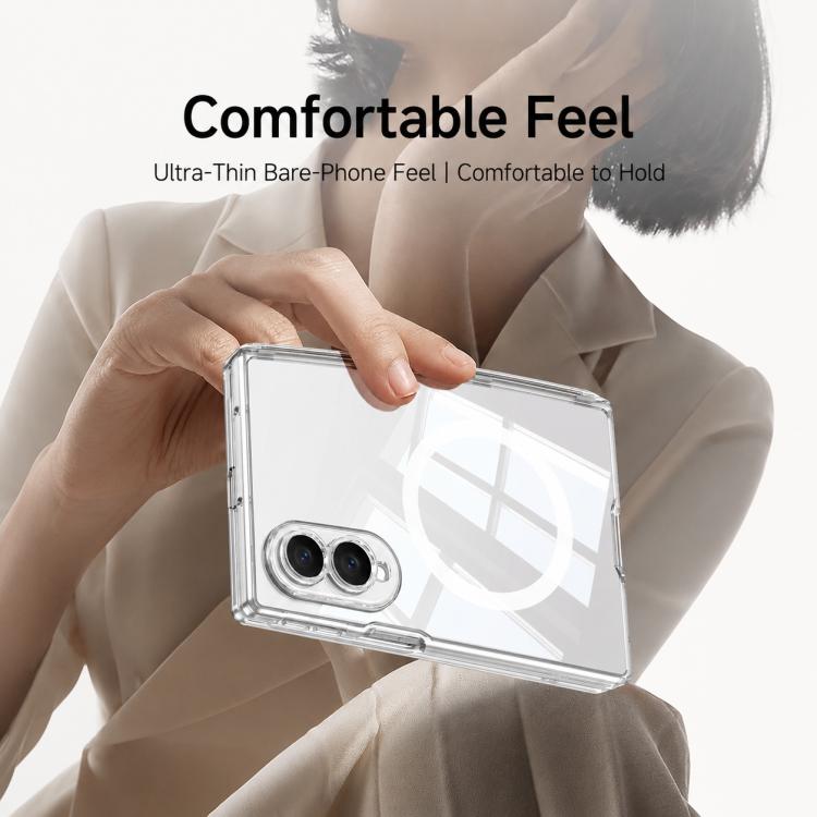 GKK MagSafe Magnetic Folding Transparent Phone Case, For Galaxy Z Fold8 5G, For Galaxy Z Fold8 Ultra 5G, For Samsung Galaxy Z Fold7 5G