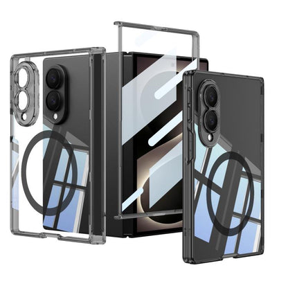 GKK MagSafe Magnetic Folding Transparent Phone Case, For Galaxy Z Fold8 5G, For Galaxy Z Fold8 Ultra 5G, For Samsung Galaxy Z Fold7 5G
