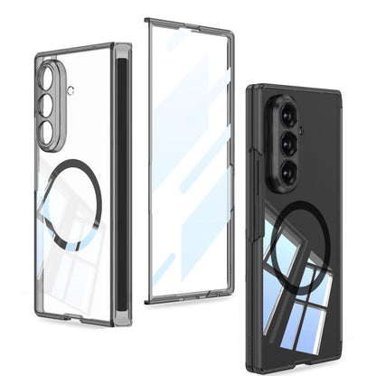 GKK MagSafe Magnetic Folding Transparent Phone Case, For Galaxy Z Fold8 5G, For Galaxy Z Fold8 Ultra 5G, For Samsung Galaxy Z Fold7 5G