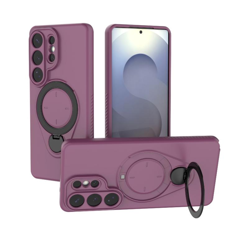 Ring Shield MagSafe TPU Phone Case with 360 Degree Rotating Holder, For Samsung Galaxy S26+ 5G, For Samsung Galaxy S26 Ultra 5G, For Samsung Galaxy S26 5G, For Samsung Galaxy S25 5G, For Samsung Galaxy S25 Ultra 5G, For Samsung Galaxy S24 Ultra 5G     ...