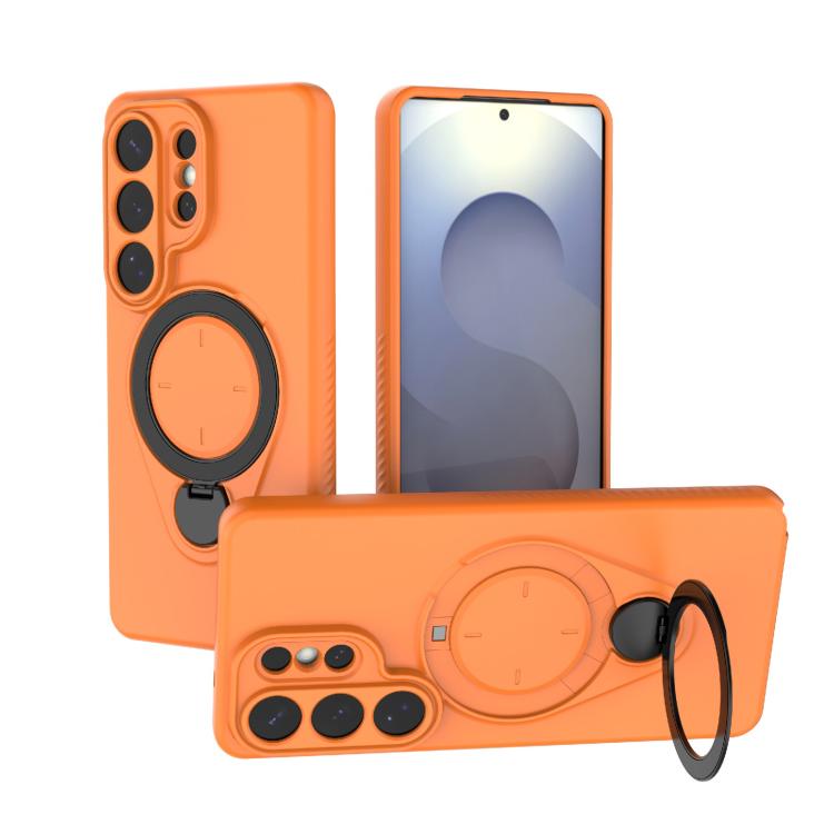 Ring Shield MagSafe TPU Phone Case with 360 Degree Rotating Holder, For Samsung Galaxy S26+ 5G, For Samsung Galaxy S26 Ultra 5G, For Samsung Galaxy S26 5G, For Samsung Galaxy S25 5G, For Samsung Galaxy S25 Ultra 5G, For Samsung Galaxy S24 Ultra 5G     ...