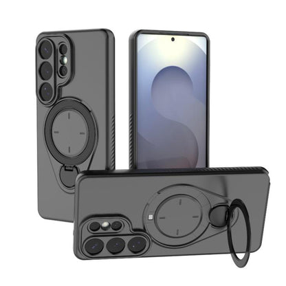 Ring Shield MagSafe TPU Phone Case with 360 Degree Rotating Holder, For Samsung Galaxy S26+ 5G, For Samsung Galaxy S26 Ultra 5G, For Samsung Galaxy S26 5G, For Samsung Galaxy S25 5G, For Samsung Galaxy S25 Ultra 5G, For Samsung Galaxy S24 Ultra 5G     ...