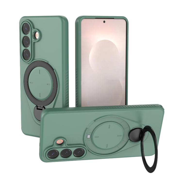 Ring Shield MagSafe TPU Phone Case with 360 Degree Rotating Holder, For Samsung Galaxy S26+ 5G, For Samsung Galaxy S26 Ultra 5G, For Samsung Galaxy S26 5G, For Samsung Galaxy S25 5G, For Samsung Galaxy S25 Ultra 5G, For Samsung Galaxy S24 Ultra 5G     ...