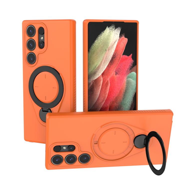 Ring Shield MagSafe TPU Phone Case with 360 Degree Rotating Holder, For Samsung Galaxy S26+ 5G, For Samsung Galaxy S26 Ultra 5G, For Samsung Galaxy S26 5G, For Samsung Galaxy S25 5G, For Samsung Galaxy S25 Ultra 5G, For Samsung Galaxy S24 Ultra 5G     ...