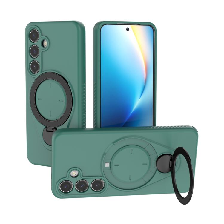 Ring Shield MagSafe TPU Phone Case with 360 Degree Rotating Holder, For Samsung Galaxy S26+ 5G, For Samsung Galaxy S26 Ultra 5G, For Samsung Galaxy S26 5G, For Samsung Galaxy S25 5G, For Samsung Galaxy S25 Ultra 5G, For Samsung Galaxy S24 Ultra 5G     ...
