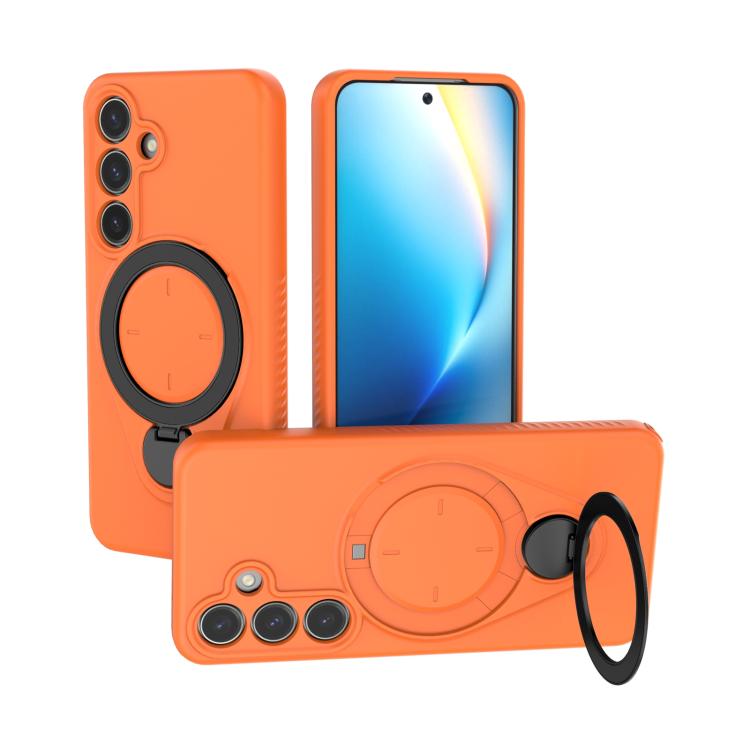 Ring Shield MagSafe TPU Phone Case with 360 Degree Rotating Holder, For Samsung Galaxy S26+ 5G, For Samsung Galaxy S26 Ultra 5G, For Samsung Galaxy S26 5G, For Samsung Galaxy S25 5G, For Samsung Galaxy S25 Ultra 5G, For Samsung Galaxy S24 Ultra 5G     ...