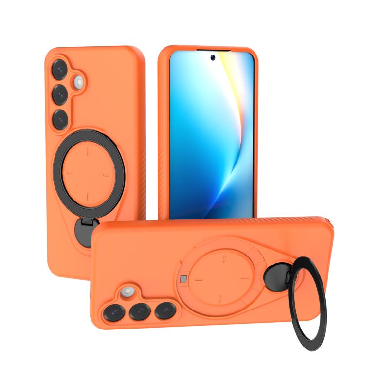 Ring Shield MagSafe TPU Phone Case with 360 Degree Rotating Holder, For Samsung Galaxy S26+ 5G, For Samsung Galaxy S26 Ultra 5G, For Samsung Galaxy S26 5G, For Samsung Galaxy S25 5G, For Samsung Galaxy S25 Ultra 5G, For Samsung Galaxy S24 Ultra 5G     ...