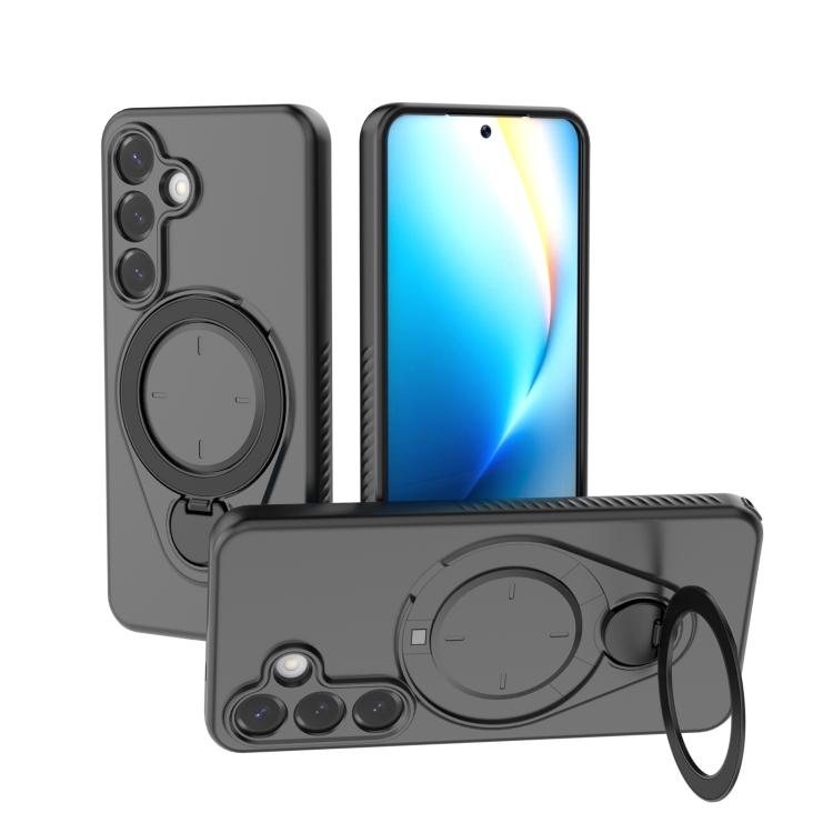 Ring Shield MagSafe TPU Phone Case with 360 Degree Rotating Holder, For Samsung Galaxy S26+ 5G, For Samsung Galaxy S26 Ultra 5G, For Samsung Galaxy S26 5G, For Samsung Galaxy S25 5G, For Samsung Galaxy S25 Ultra 5G, For Samsung Galaxy S24 Ultra 5G     ...