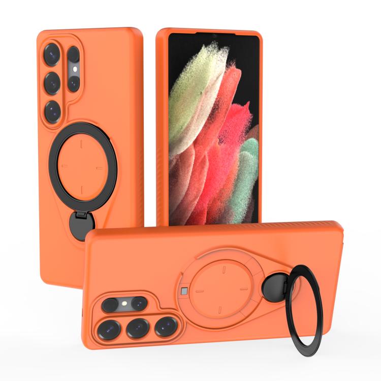 Ring Shield MagSafe TPU Phone Case with 360 Degree Rotating Holder, For Samsung Galaxy S26+ 5G, For Samsung Galaxy S26 Ultra 5G, For Samsung Galaxy S26 5G, For Samsung Galaxy S25 5G, For Samsung Galaxy S25 Ultra 5G, For Samsung Galaxy S24 Ultra 5G     ...
