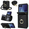 YM029 Fold Crossbody Ring Clasp RFID Wallet Phone Case, For Samsung Galaxy Z Flip7 5G