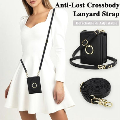 YM029 Fold Crossbody Ring Clasp RFID Wallet Phone Case, For Samsung Galaxy Z Flip7 5G