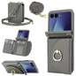 YM029 Fold Crossbody Ring Clasp RFID Wallet Phone Case, For Samsung Galaxy Z Flip7 5G