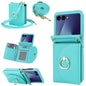 YM029 Fold Crossbody Ring Clasp RFID Wallet Phone Case, For Samsung Galaxy Z Flip7 5G
