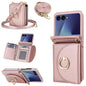 YM029 Fold Crossbody Ring Clasp RFID Wallet Phone Case, For Samsung Galaxy Z Flip7 5G