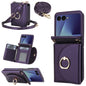 YM029 Fold Crossbody Ring Clasp RFID Wallet Phone Case, For Samsung Galaxy Z Flip7 5G