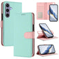 Detachable Litchi Texture Magnetic Side-Patch Vegan Leather Phone Case, For Samsung Galaxy S25 5G, For Samsung Galaxy S25+ 5G, For Samsung Galaxy S25 Ultra 5G, For Samsung Galaxy S24 FE 5G, For Samsung Galaxy S24 Ultra 5G, For Samsung Galaxy S24+ 5G   ...