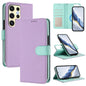 Detachable Litchi Texture Magnetic Side-Patch Vegan Leather Phone Case, For Samsung Galaxy S25 5G, For Samsung Galaxy S25+ 5G, For Samsung Galaxy S25 Ultra 5G, For Samsung Galaxy S24 FE 5G, For Samsung Galaxy S24 Ultra 5G, For Samsung Galaxy S24+ 5G   ...