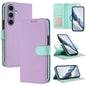 Detachable Litchi Texture Magnetic Side-Patch Vegan Leather Phone Case, For Samsung Galaxy S25 5G, For Samsung Galaxy S25+ 5G, For Samsung Galaxy S25 Ultra 5G, For Samsung Galaxy S24 FE 5G, For Samsung Galaxy S24 Ultra 5G, For Samsung Galaxy S24+ 5G   ...