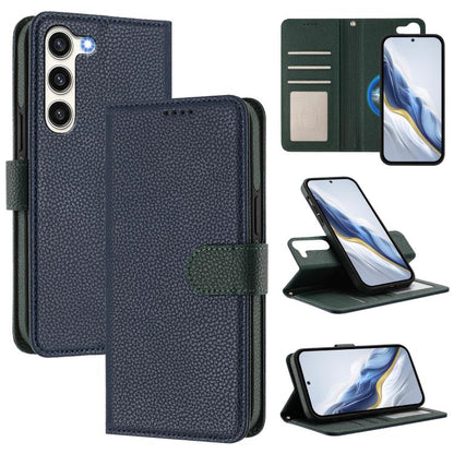Detachable Litchi Texture Magnetic Side-Patch Vegan Leather Phone Case, For Samsung Galaxy S23 Ultra 5G, For Samsung Galaxy S23+ 5G, For Samsung Galaxy S23 5G, For Samsung Galaxy S22 Ultra 5G, For Samsung Galaxy S22+ 5G, For Samsung Galaxy S22 5G      ...