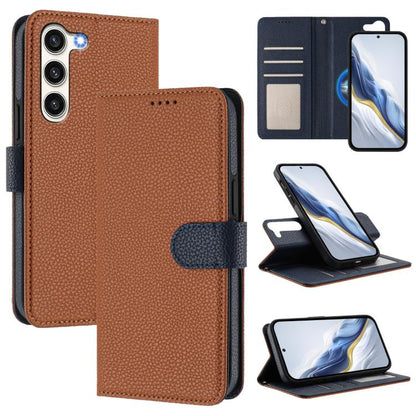 Detachable Litchi Texture Magnetic Side-Patch Vegan Leather Phone Case, For Samsung Galaxy S23 Ultra 5G, For Samsung Galaxy S23+ 5G, For Samsung Galaxy S23 5G, For Samsung Galaxy S22 Ultra 5G, For Samsung Galaxy S22+ 5G, For Samsung Galaxy S22 5G      ...