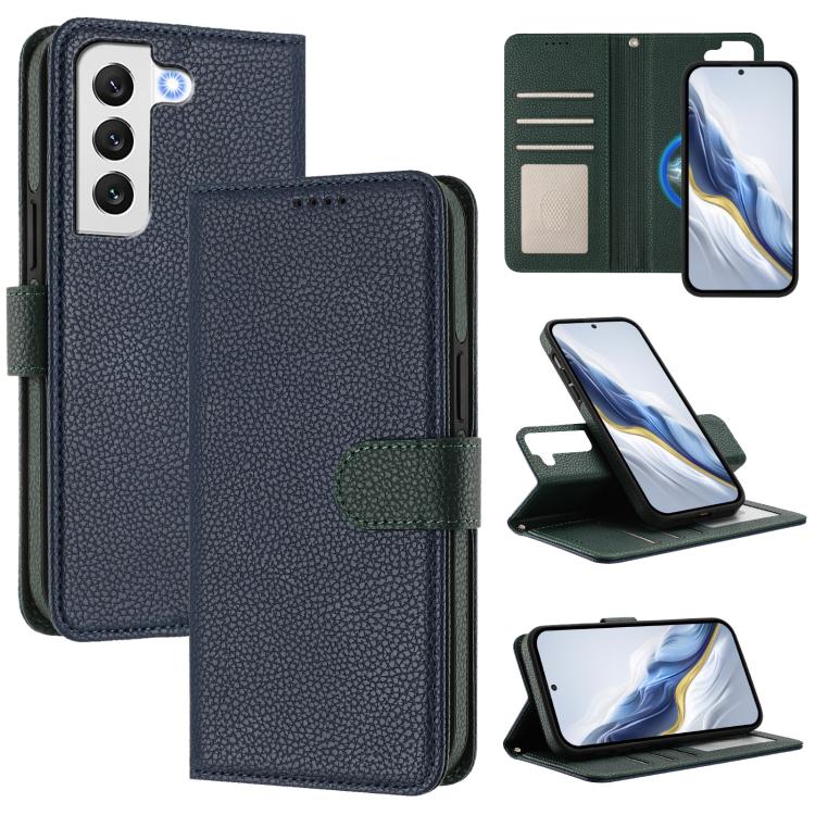 Detachable Litchi Texture Magnetic Side-Patch Vegan Leather Phone Case, For Samsung Galaxy S23 Ultra 5G, For Samsung Galaxy S23+ 5G, For Samsung Galaxy S23 5G, For Samsung Galaxy S22 Ultra 5G, For Samsung Galaxy S22+ 5G, For Samsung Galaxy S22 5G      ...