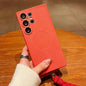 Solid Color Liquid Silicone Magnetic Phone Case with Lanyard, For Samsung Galaxy S21+ 5G, For Samsung Galaxy S21 Ultra 5G