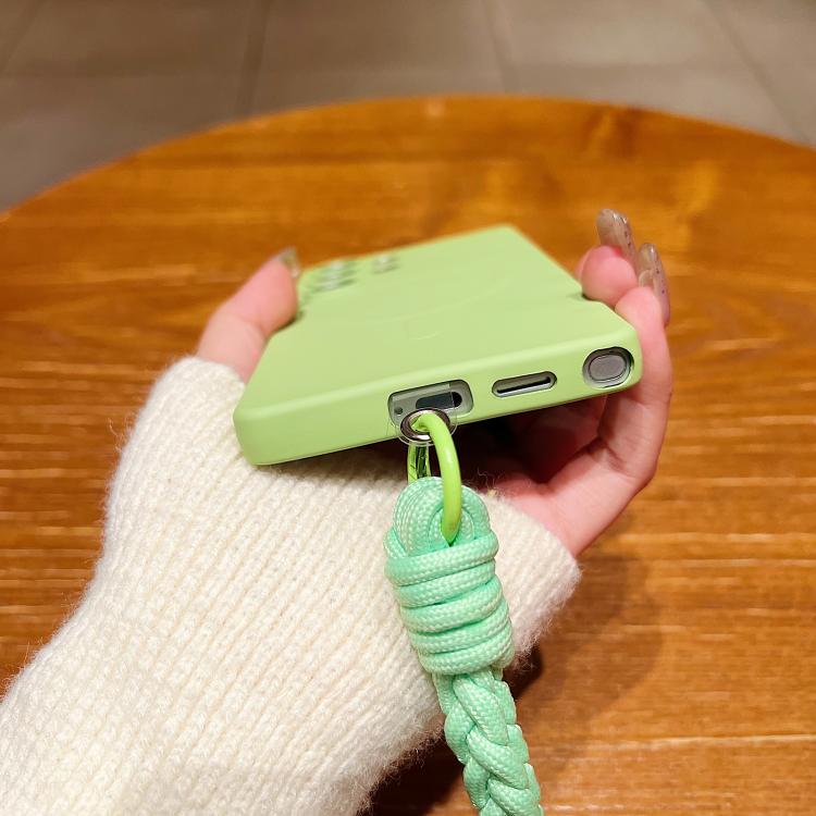 Solid Color Liquid Silicone Magnetic Phone Case with Lanyard, For Samsung Galaxy S21+ 5G, For Samsung Galaxy S21 Ultra 5G