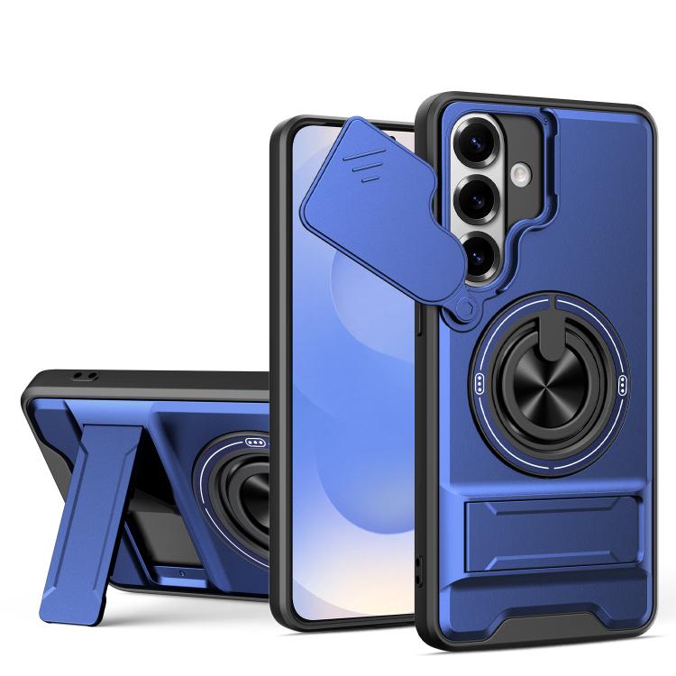 Lens Sliding Window Multifunctional Magnetic Shockproof Phone Case, For Samsung Galaxy S26+ 5G, For Galaxy S26 Edge 5G, For Samsung Galaxy S26 Ultra 5G, For Samsung Galaxy S26 5G, For Samsung Galaxy S25 FE 5G, For Samsung Galaxy S25 Edge 5G            ...