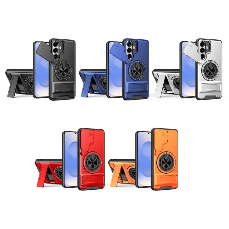 Lens Sliding Window Multifunctional Magnetic Shockproof Phone Case, For Samsung Galaxy S26+ 5G, For Galaxy S26 Edge 5G, For Samsung Galaxy S26 Ultra 5G, For Samsung Galaxy S26 5G, For Samsung Galaxy S25 FE 5G, For Samsung Galaxy S25 Edge 5G            ...