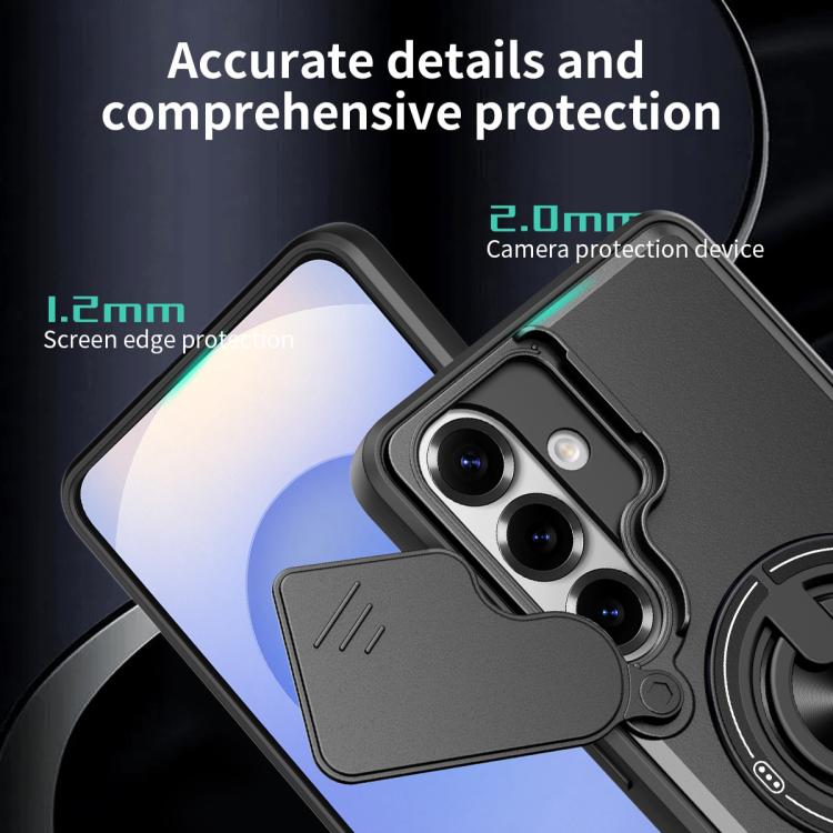 Lens Sliding Window Multifunctional Magnetic Shockproof Phone Case, For Samsung Galaxy S26+ 5G, For Galaxy S26 Edge 5G, For Samsung Galaxy S26 Ultra 5G, For Samsung Galaxy S26 5G, For Samsung Galaxy S25 FE 5G, For Samsung Galaxy S25 Edge 5G            ...