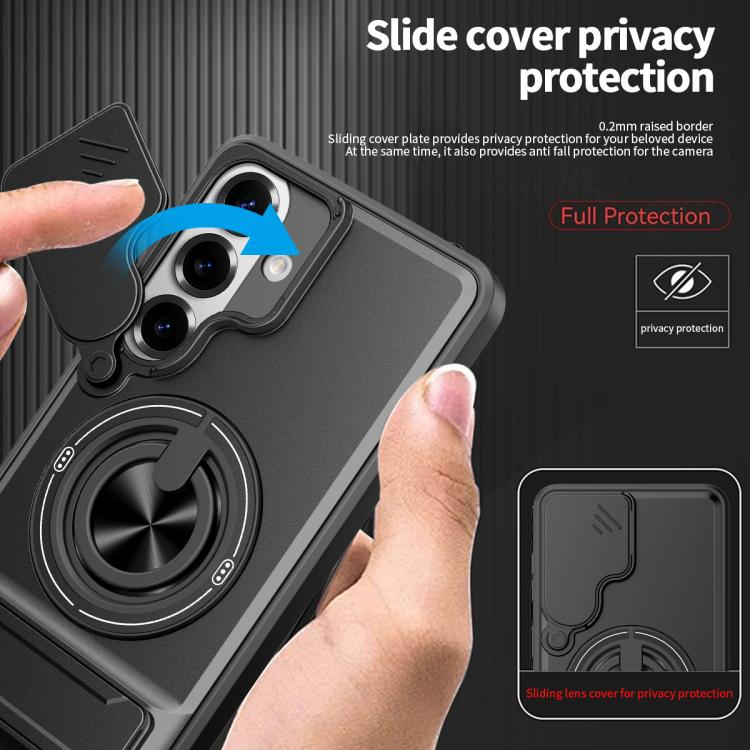 Lens Sliding Window Multifunctional Magnetic Shockproof Phone Case, For Samsung Galaxy S26+ 5G, For Galaxy S26 Edge 5G, For Samsung Galaxy S26 Ultra 5G, For Samsung Galaxy S26 5G, For Samsung Galaxy S25 FE 5G, For Samsung Galaxy S25 Edge 5G            ...