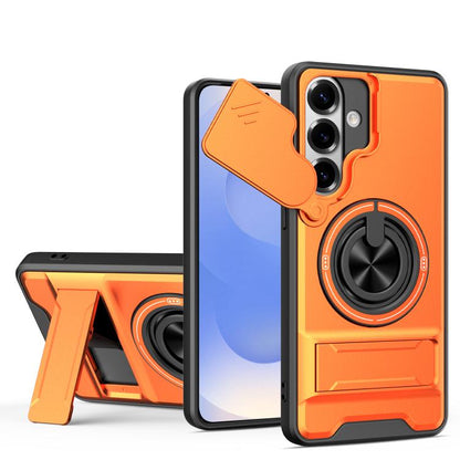 Lens Sliding Window Multifunctional Magnetic Shockproof Phone Case, For Samsung Galaxy S26+ 5G, For Galaxy S26 Edge 5G, For Samsung Galaxy S26 Ultra 5G, For Samsung Galaxy S26 5G, For Samsung Galaxy S25 FE 5G, For Samsung Galaxy S25 Edge 5G            ...