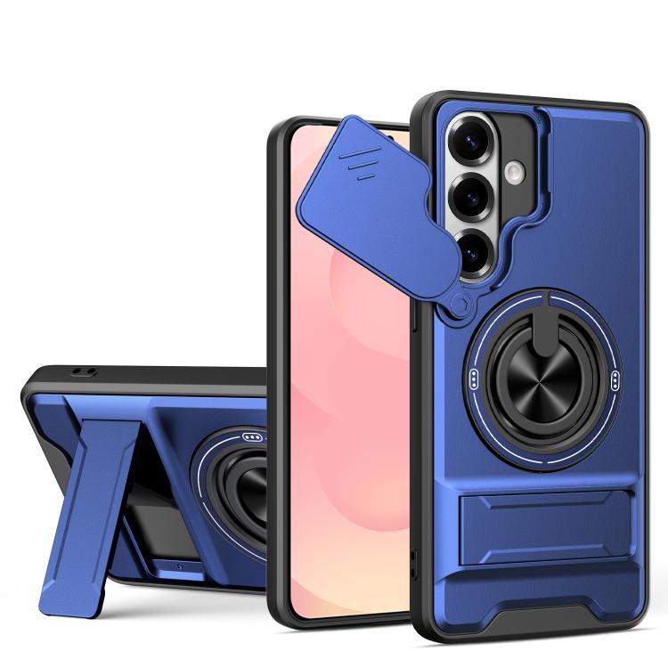 Lens Sliding Window Multifunctional Magnetic Shockproof Phone Case, For Samsung Galaxy S26+ 5G, For Galaxy S26 Edge 5G, For Samsung Galaxy S26 Ultra 5G, For Samsung Galaxy S26 5G, For Samsung Galaxy S25 FE 5G, For Samsung Galaxy S25 Edge 5G            ...