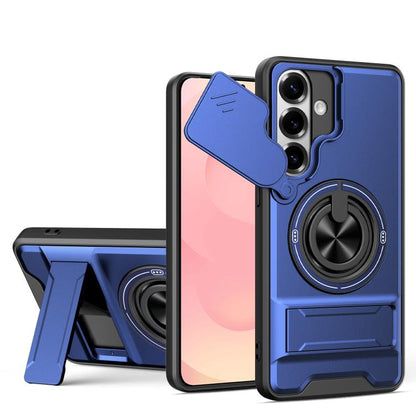 Lens Sliding Window Multifunctional Magnetic Shockproof Phone Case, For Samsung Galaxy S26+ 5G, For Galaxy S26 Edge 5G, For Samsung Galaxy S26 Ultra 5G, For Samsung Galaxy S26 5G, For Samsung Galaxy S25 FE 5G, For Samsung Galaxy S25 Edge 5G            ...