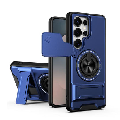 Lens Sliding Window Multifunctional Magnetic Shockproof Phone Case, For Samsung Galaxy S26+ 5G, For Galaxy S26 Edge 5G, For Samsung Galaxy S26 Ultra 5G, For Samsung Galaxy S26 5G, For Samsung Galaxy S25 FE 5G, For Samsung Galaxy S25 Edge 5G            ...