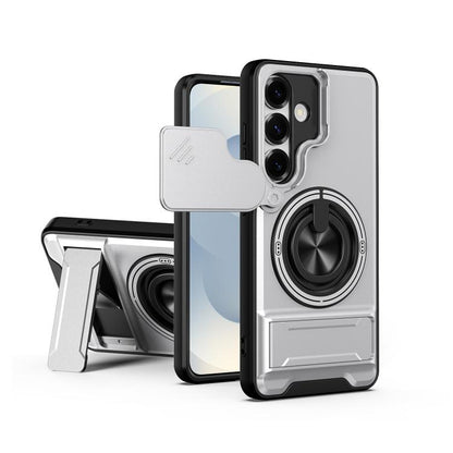 Lens Sliding Window Multifunctional Magnetic Shockproof Phone Case, For Samsung Galaxy S26+ 5G, For Galaxy S26 Edge 5G, For Samsung Galaxy S26 Ultra 5G, For Samsung Galaxy S26 5G, For Samsung Galaxy S25 FE 5G, For Samsung Galaxy S25 Edge 5G            ...