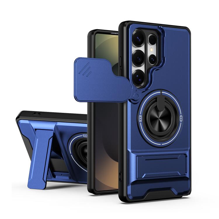 Lens Sliding Window Multifunctional Magnetic Shockproof Phone Case, For Samsung Galaxy S26+ 5G, For Galaxy S26 Edge 5G, For Samsung Galaxy S26 Ultra 5G, For Samsung Galaxy S26 5G, For Samsung Galaxy S25 FE 5G, For Samsung Galaxy S25 Edge 5G            ...